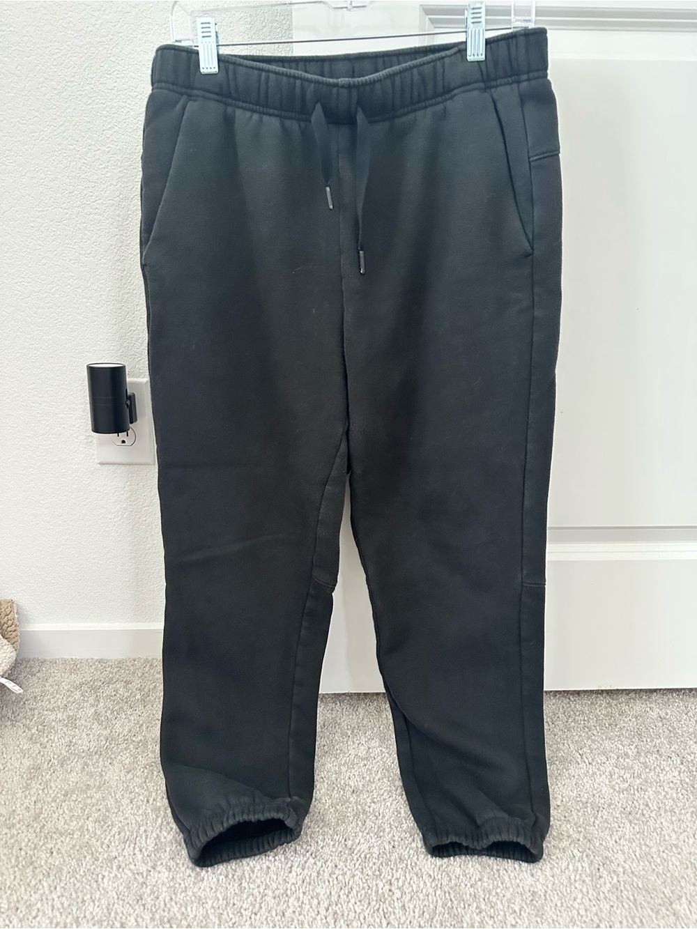 Men's Black Drawstring Jogger Sweatpants